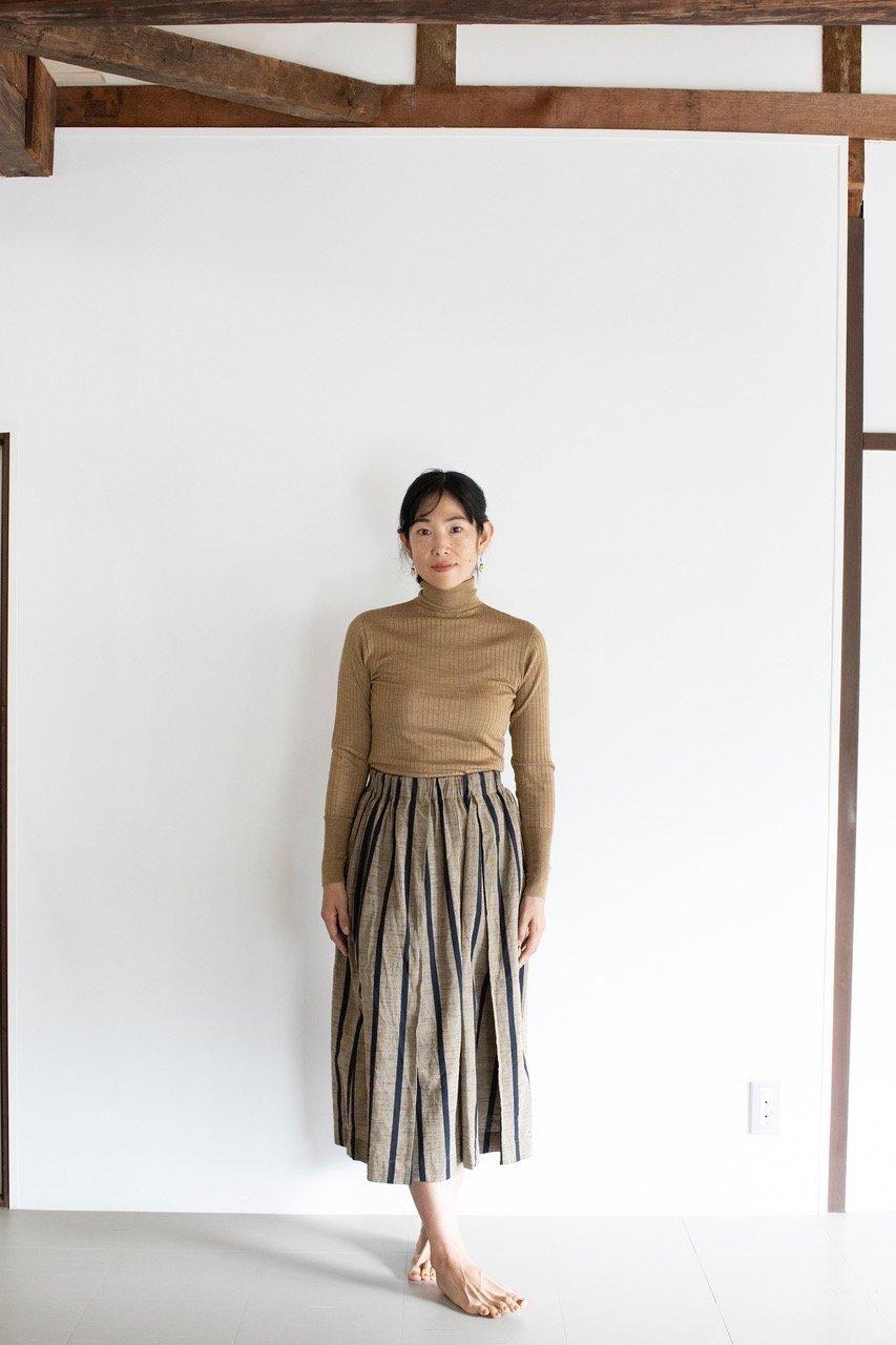 会津木綿タックスカート(レギュラー丈) YAMMA ヤンマ産業 | 日々