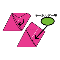 ラッピングの三角形包みＡ-05
