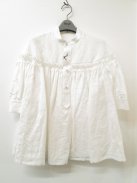 Scye リネン高密度タックシャツ-半袖-（オフホワイト）【ウィメンズ】