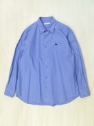 Scye Basics FINXコットンピンオックスフォードルーズフィットシャツ（サックス）【メンズ】