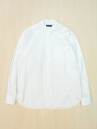 Scye Basics フィンクスコットンオックスフォード バンドカラーシャツ(オフホワイト)【メンズ】