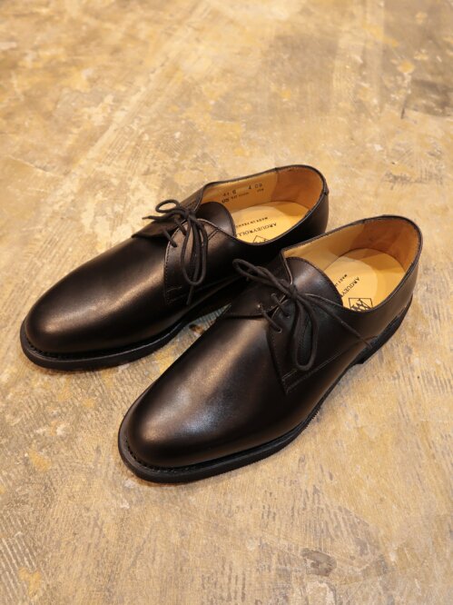 DEADSTOCK FRENCH ARMY OFFICER SHOES(ブラック) - BAZAAR by GIFT