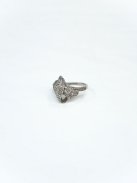 VINTAGE JEWERLY 70s EURO Silver Ring 14号 #265