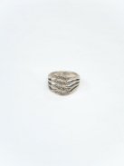VINTAGE JEWERLY 70s EURO Silver Ring 10号 #257