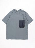 Scye ロイヤルスビン ポケットTシャツ（セージグリーン）【メンズ】