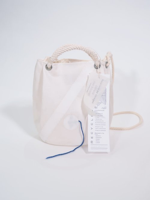 Relations de voyages CONCHIGLIA (Vintage sailcloth bag-A) - BAZAAR