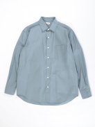 Scye ペルーコットンポプリン オーバーシャツ(セージグリーン)【メンズ】