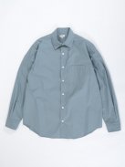 Scye ペルーコットンポプリン ビッグシャツ(セージグリーン)【ウィメンズ】