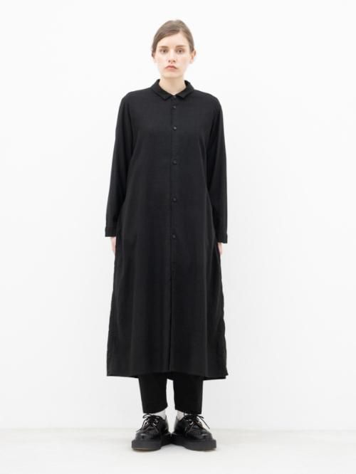 Firmum レーヨンリネンキャンバス ロングシャツワンピース ブラック ユニセックス Bazaar By Gift Yaeca No Control Air ゴーシュ Scye等の通販 Firmum レーヨンリネンキャンバス ロングシャツワンピース ブラック ユニセックス Bazaar By Gift Yaeca No Control Air ゴーシュ Scye等の通販