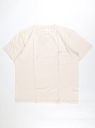 YAECA STOCK クルーネックTシャツ-ポケット付き-(セダー)【ウィメンズ】