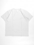 YAECA STOCK クルーネックTシャツ-ポケット付き-(セージ)【メンズ】