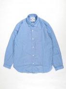 YAECA コンフォートシャツ -リラックスロング-(ブルー)【メンズ】