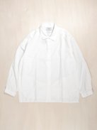 YAECA コンフォートシャツ -ワイドスクウェア-(ホワイト)【メンズ】