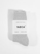 YAECA コットンパイルソックス（グレー）【ユニセックス】