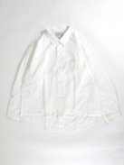 YAECA ボタンシャツ -ワイド-(ホワイト)【ユニセックス】