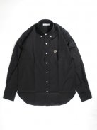 Scye Basics フィンクスコットンオックスフォード B.Dシャツ(ブラック)【メンズ】