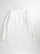 Scye スラブコットンポプリン ビブフロントシャツ(オフホワイト)【ウィメンズ】