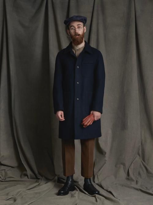 SCYE/サイ】Wool Cashmere Melton Engineer Coat-