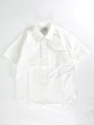 YAECA コンフォートシャツ S/S -リラックスロング-(ホワイト)【ウィメンズ】