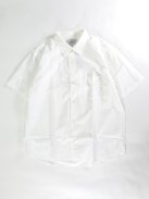 YAECA ボタンシャツ S/S -ワイド-(ホワイト)【ユニセックス】