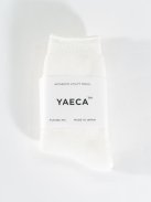 YAECA コットンパイルソックス（オフホワイト）【ユニセックス】