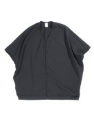 NO CONTROL AIR ポリエステルラミー フレンチスリーブシャツ(ブラック)【ウィメンズ】