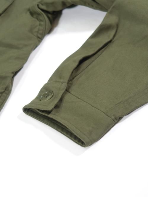 YAECA LIKE WEAR ベイカーシャツ(オリーブサテン)【ウィメンズ