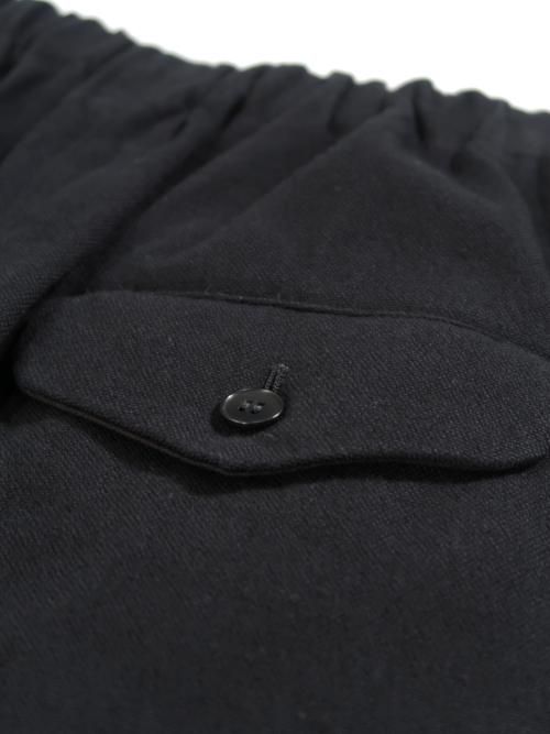 ゴーシュ フラッフィーコットン パンツ-ワイド-(ブラック) - BAZAAR by