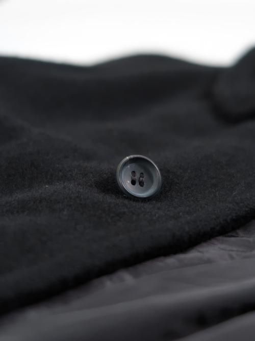 ゴーシュ フラッフィーアムンゼン ウールロングコート(ブラック