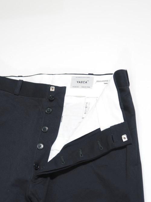 YAECA ワイドテーパードチノ Navy YAECA ヤエカ chino チノ ワイドテーパード #62612 kusaki navy