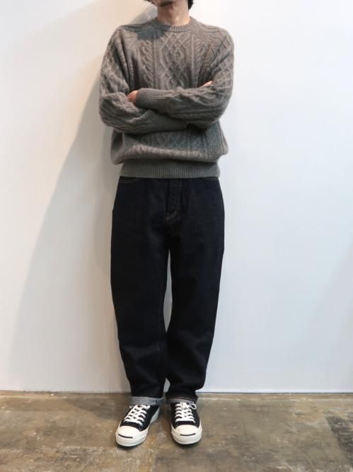 YAECA デニムパンツ -ワイドテーパード-(インディゴ/14oz