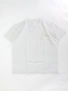 YAECA STOCK クルーネックTシャツ-ポケット付き-(クサキグレー)【メンズ】