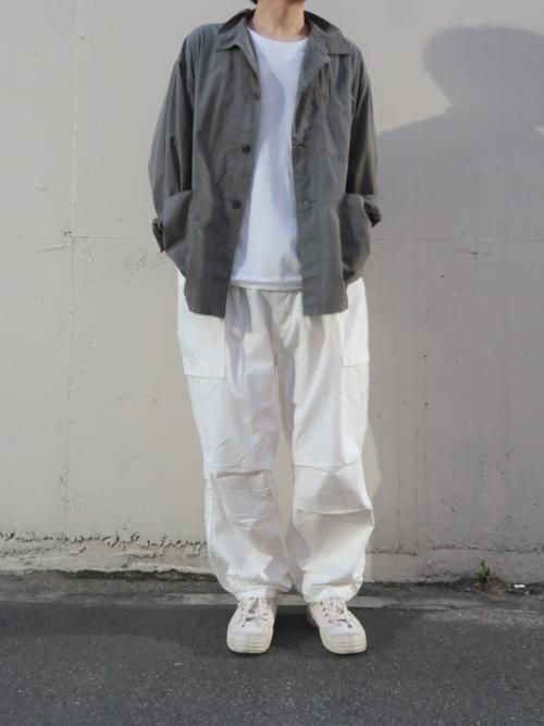 HERILL ヘリル ネップデニム M44 トラウザーズ サイズ2 HERILL ネップデニム M44トラウザーズ(ホワイト)【ユニセックス