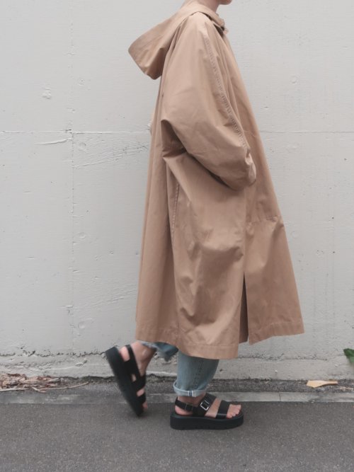 TENNE HANDCRAFTED MODERN cotton long cape coat(キャメル) - BAZAAR