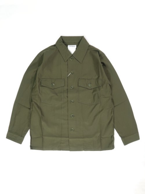 40 YAECA ベイカーシャツ LIKE WEAR OLIVE（SATIN） - シャツ