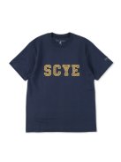 SCYE BASICS コットン ロゴTシャツ（ネイビー）【ユニセックス】
