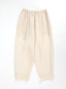 TENNE HANDCRAFTED MODERN new organza layered pants(ベージュ×ホワイト)
