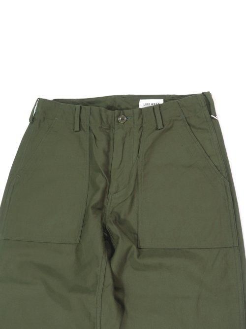 YAECA LIKEWEAR ベイカーパンツ L オリーブ サテン YAECA LIKE WEAR ベイカーパンツ(オリーブサテン)【メンズ