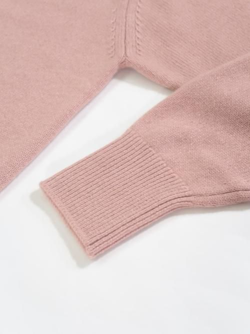 HERILL ゴールデンキャッシュカシミヤ プルオーバー(ピンク HERILL ゴールデンキャッシュカシミヤ プルオーバー(ピンク