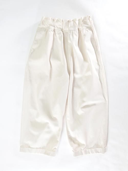 信頼への信頼 FIRMUM 強撚コットンサージ ストレートパンツ(ナチュラル)【ユニ パンツ