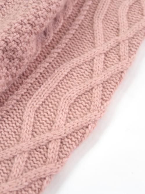 トップス HERILL GoldenCash Cashmere Cable Sweater HERILL Golden cash Cable Pullover(Pink)【ユニセックス