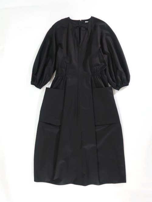 TENNE HANDCRAFTED MODERN volume sleeve dress(ブラック) - BAZAAR by 