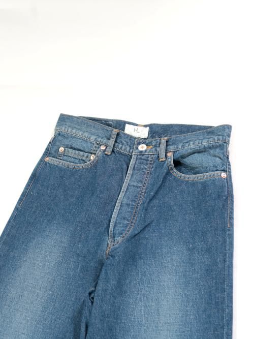 HERILL ネップデニム セーラーパンツ(Vitage worn)【ユニ