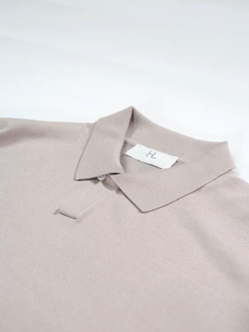 【本日限定値下げ】HERILL ヘリル シルクポロシャツ ナチュラルベージュ 2 HERILL シルクポロシャツ(ナチュラルベージュ)【ユニセックス