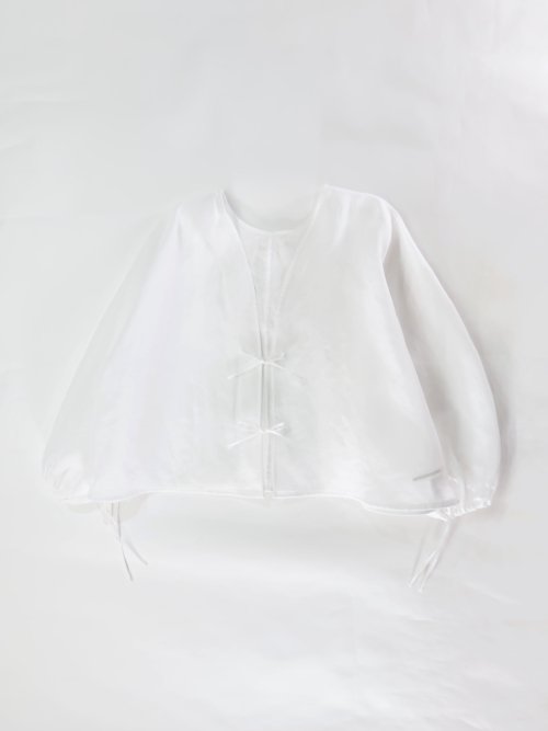 TENNE HANDCRAFTED MODERN organza 2way short smock(ホワイト 