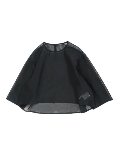 TENNE HANDCRAFTED MODERN ショートプルオーバー TENNE HANDCRAFTED MODERN organza short pullover(ブラック