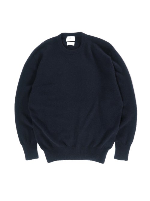 HERILL カシミヤ Wholegarment Pullover(Black×navy)【ユニセックス】 - BAZAAR by GIFT/  YAECA・HERILL・Scye・NO CONTROL AIR・ゴーシュ等の通販