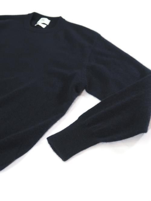 HERILL カシミヤ Wholegarment Pullover(Black×navy)【ユニセックス】 - BAZAAR by GIFT/  YAECA・HERILL・Scye・NO CONTROL AIR・ゴーシュ等の通販