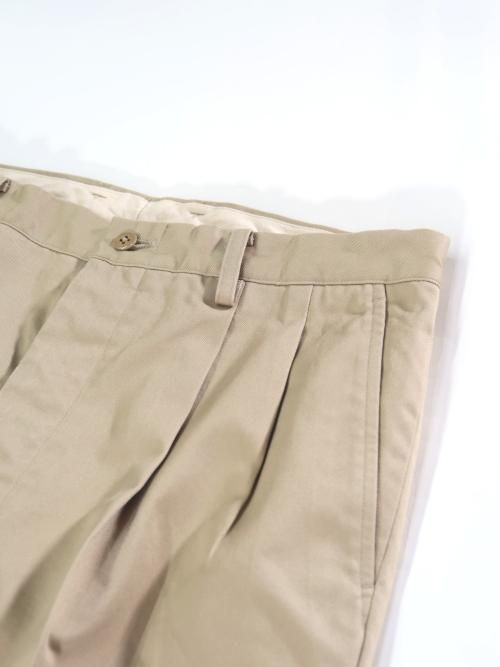 HERILL Organic Cotton Chino Slacks(Khaki)【ユニセックス