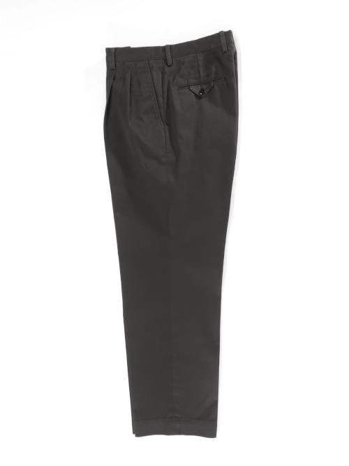 HERILL Organic Cotton Chino Slacks(Chacoal)【ユニセックス